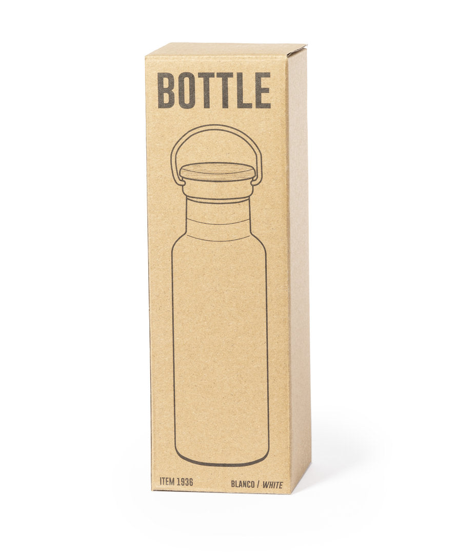 Geïsoleerde fles Naxel wit Graveren