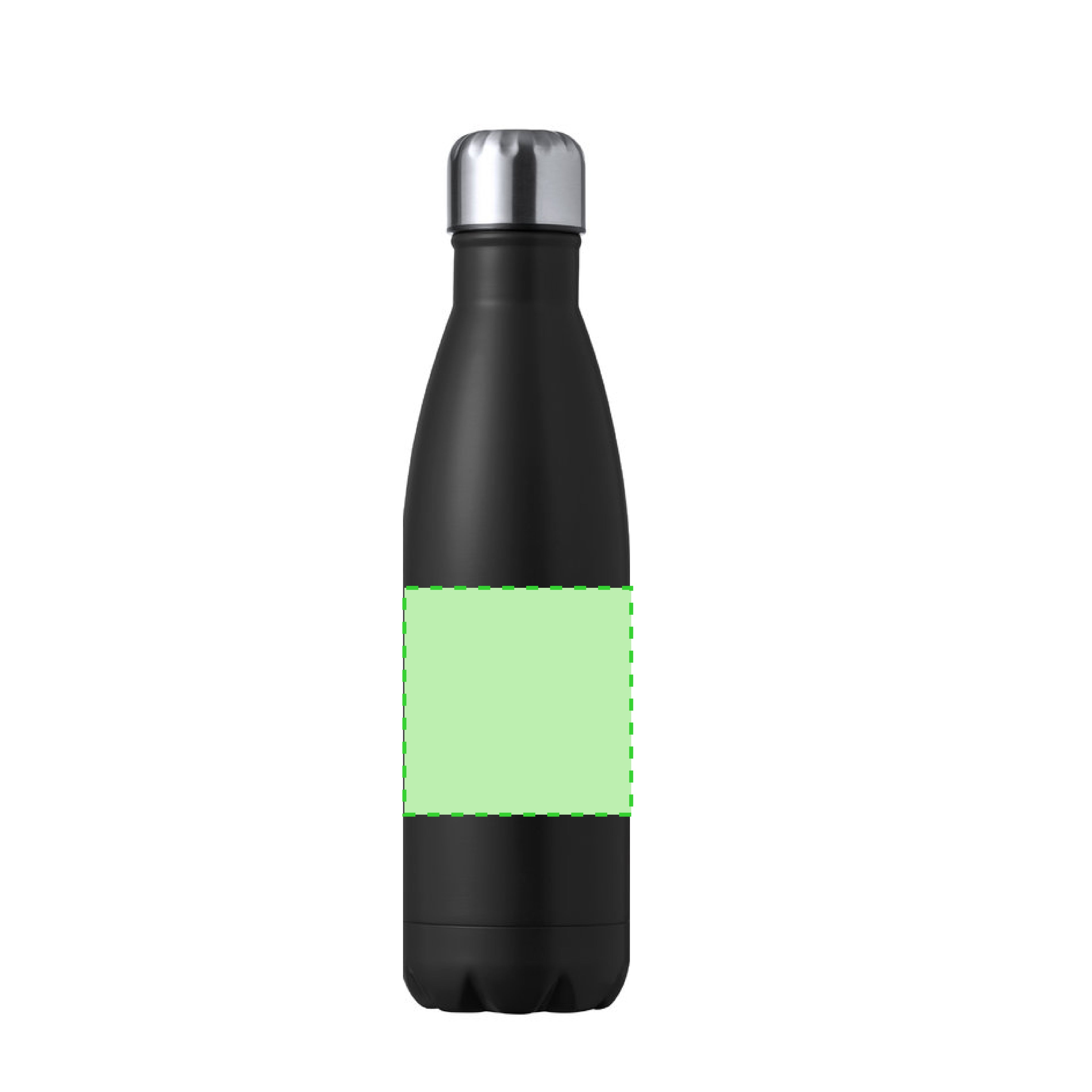 Geïsoleerde fles Liyar zilver 1 kleur