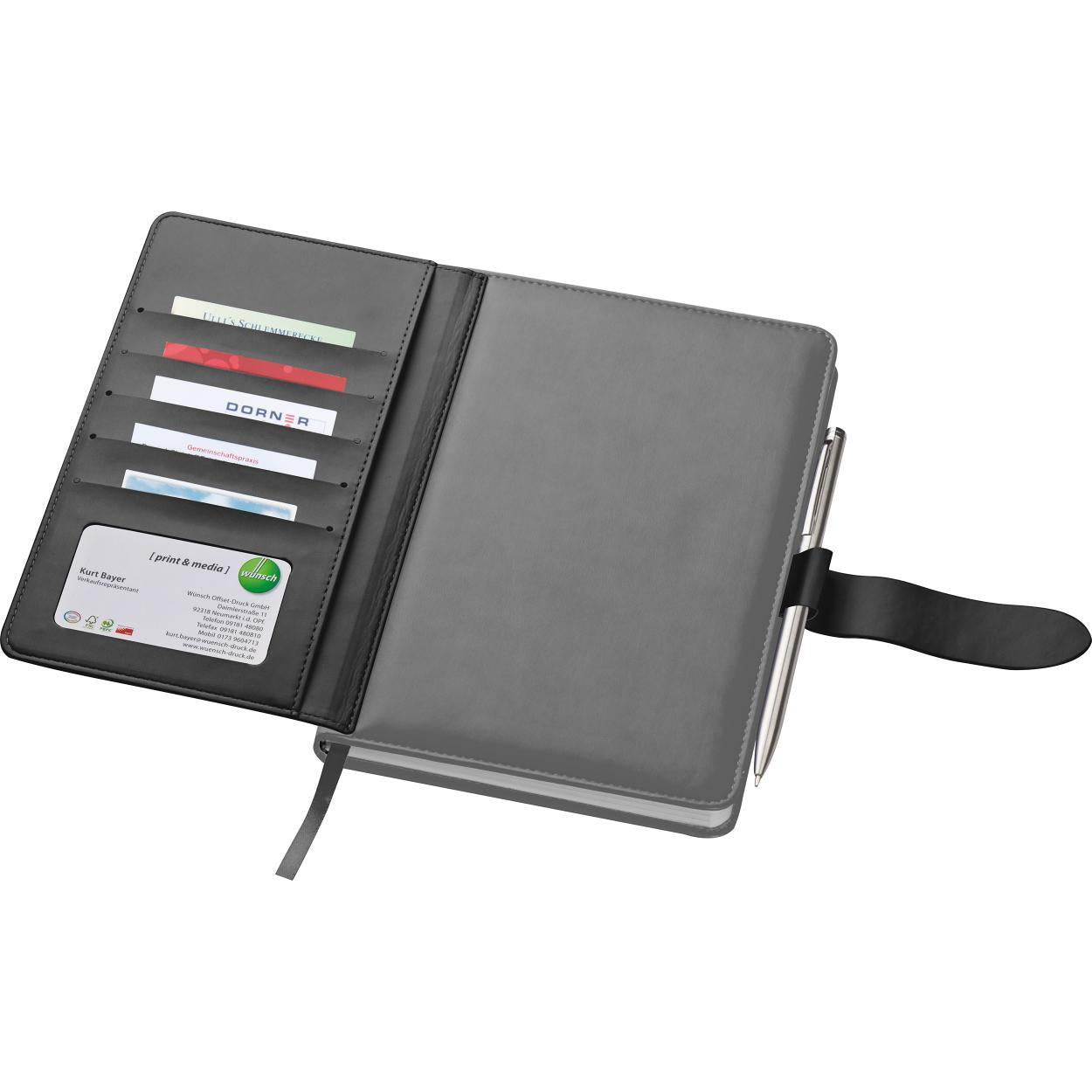 Notitiebookje A5 antraciet 1 kleur 8510