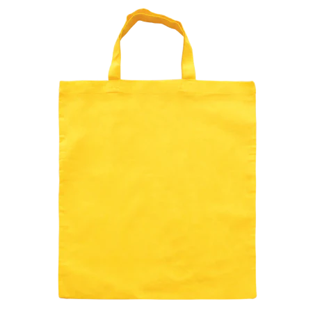 Katoenen tas gekleurd met korte hengsels lichtgroen 1 kleur 5925