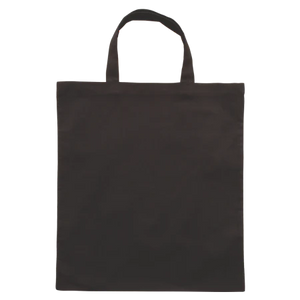 Katoenen tas gekleurd met korte hengsels rood 2 kleuren 5930