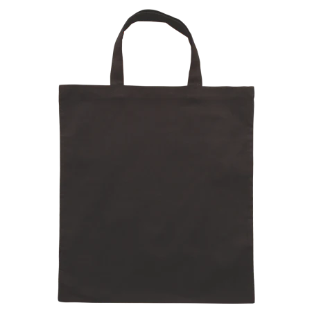 Katoenen tas gekleurd met korte hengsels rood 2 kleuren 5930