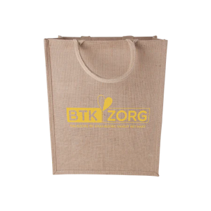 Jute shopper staand model 240 gr/m2 bedrukken