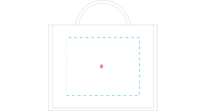 Jute shopper liggend model 240 gr/m2 ecru 2 kleuren 5664
