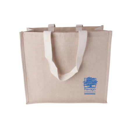 Canvas shopper met hengsels bedrukken