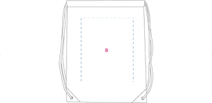 Nylon rugzakje rood onbedrukt 8532