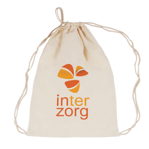 Katoenen rugzak ecru 140 gr/m2 bedrukken