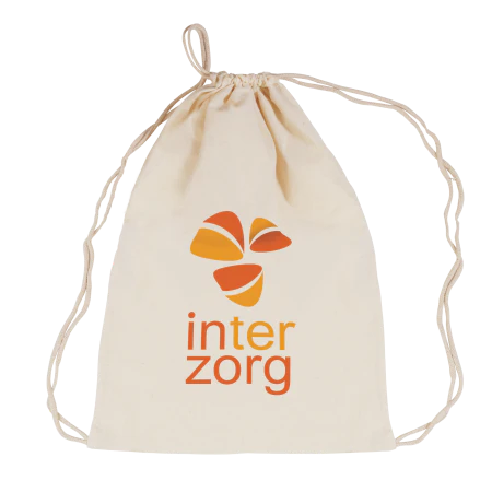Katoenen rugzak ecru 140 gr/m2 bedrukken