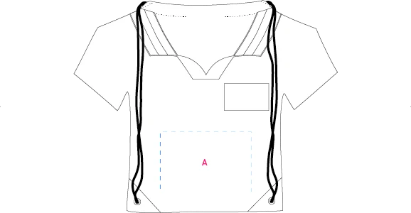Nylon rugzak T-shirt diverse landen 8515