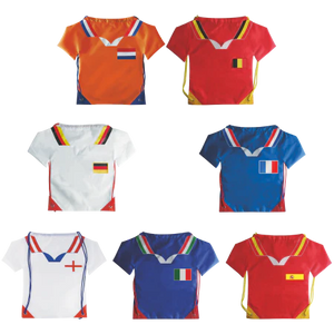 Nylon rugzak T-shirt diverse landen bedrukken