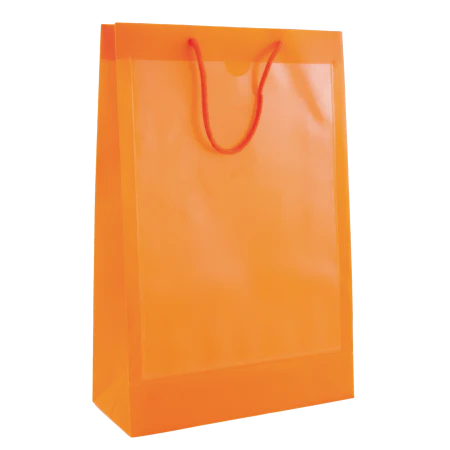 tas met 2 vensters A4 paars Full colour 12327