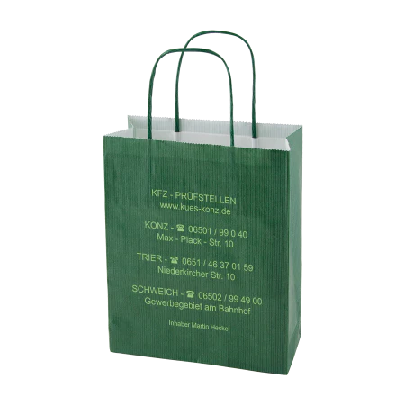 Papieren tas gekleurd S lichtblauw 2 kleuren 9020