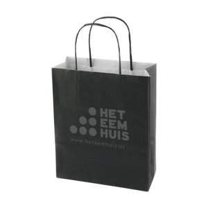 Papieren tas gekleurd S lichtgroen onbedrukt 9024