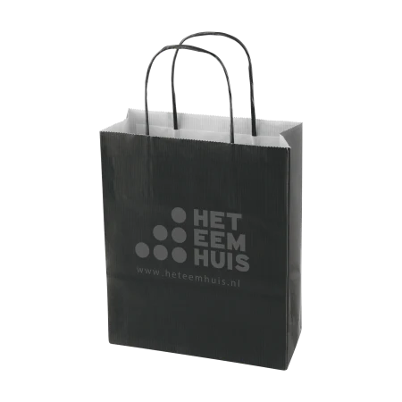 Papieren tas gekleurd S lichtgroen onbedrukt 9024