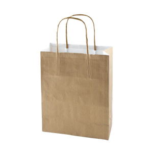Papieren tas gekleurd S geel 1 kleur 9017