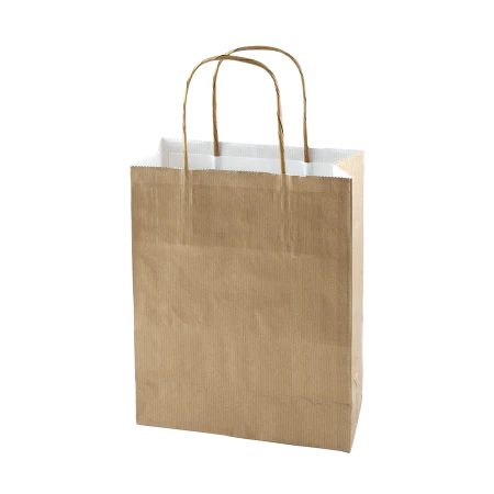 Papieren tas gekleurd S geel 1 kleur 9017