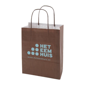Papieren tas gekleurd S geel 2 kleuren 9018