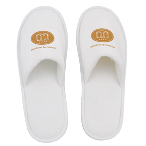 Paar badslippers dichte teen bedrukken