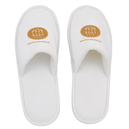 Paar badslippers dichte teen bedrukken