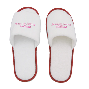 Paar badslippers open teen rood 1 kleur 8865