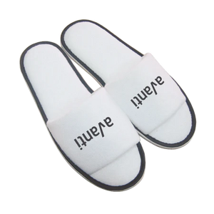 Paar badslippers open teen rood onbedrukt 8866