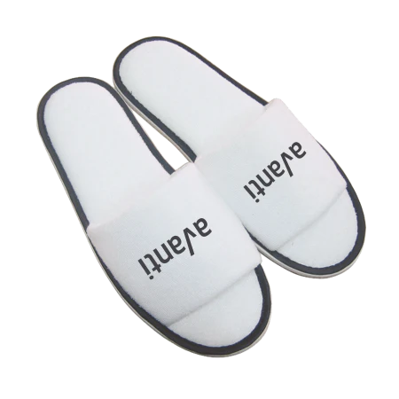 Paar badslippers open teen rood onbedrukt 8866
