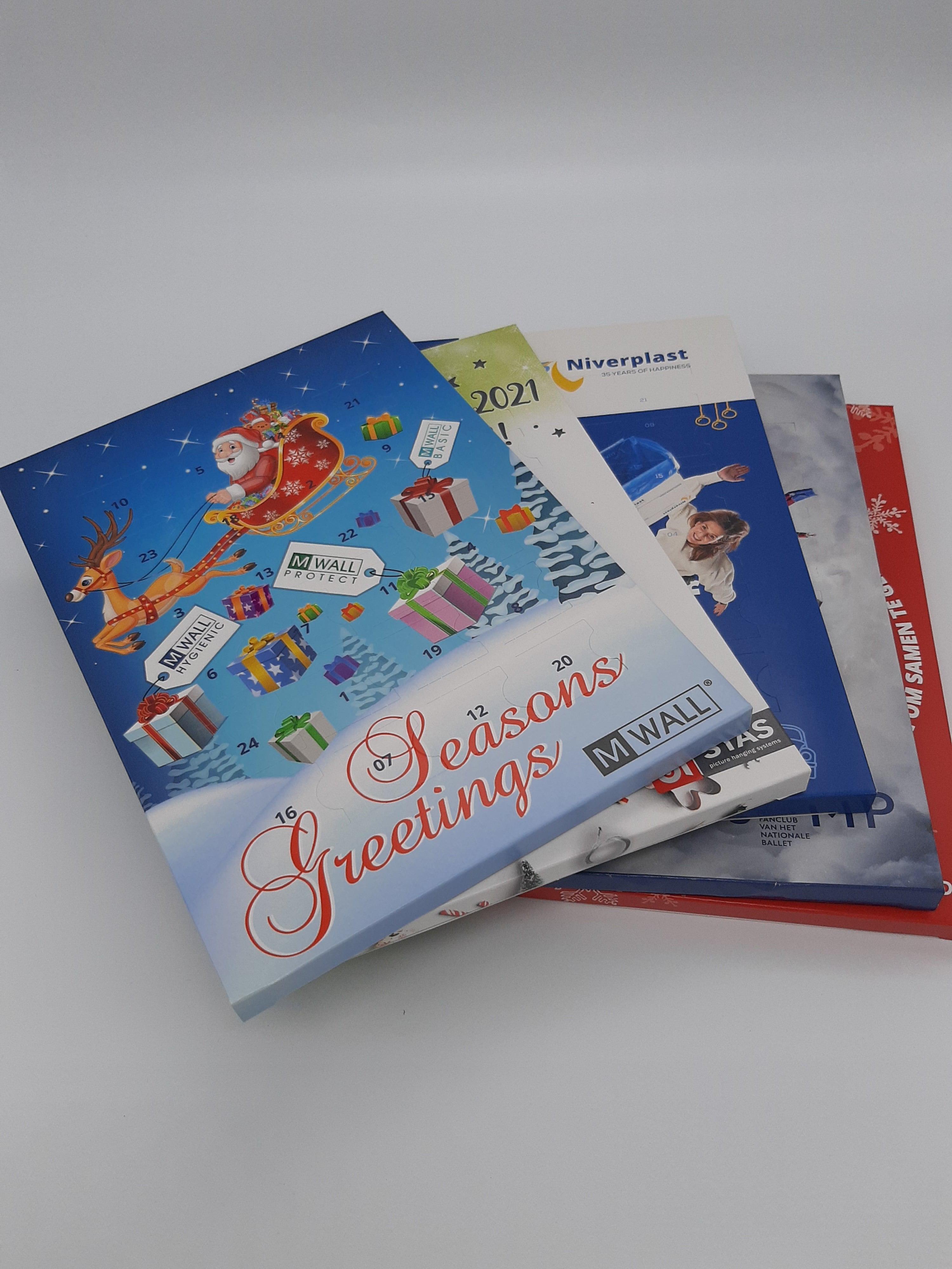 A4 adventskalender met Callebaut chocolade