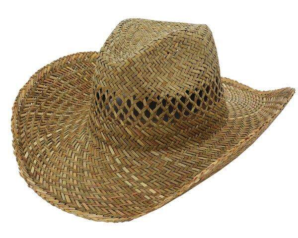 Stro hoed bruin 2 kleuren tr 12164
