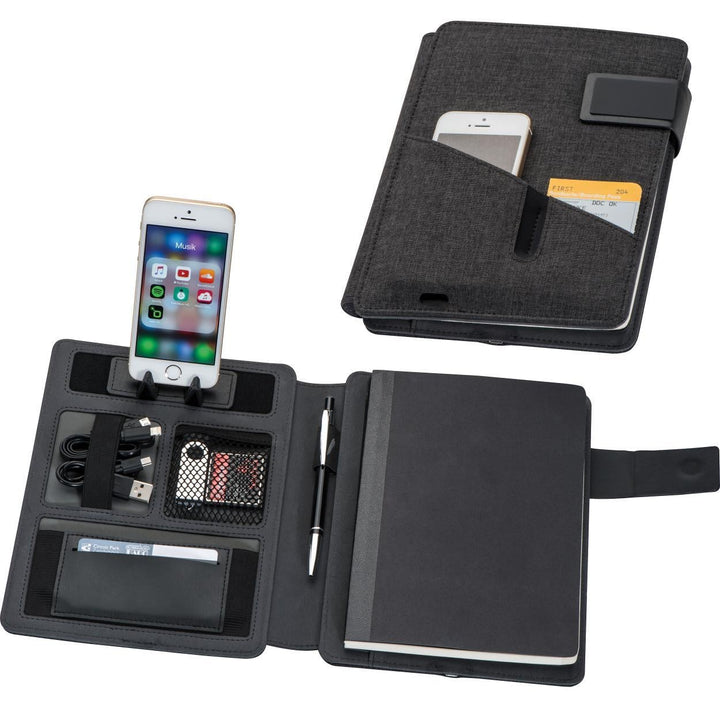 A5 Notitiemap met powerbank sample
