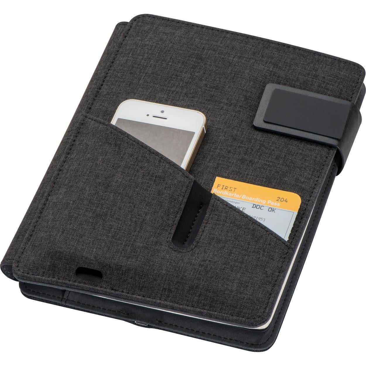 A5 Notitiemap met powerbank sample