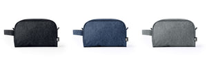 Make up tas Harese donkergijs onbedrukt 7571