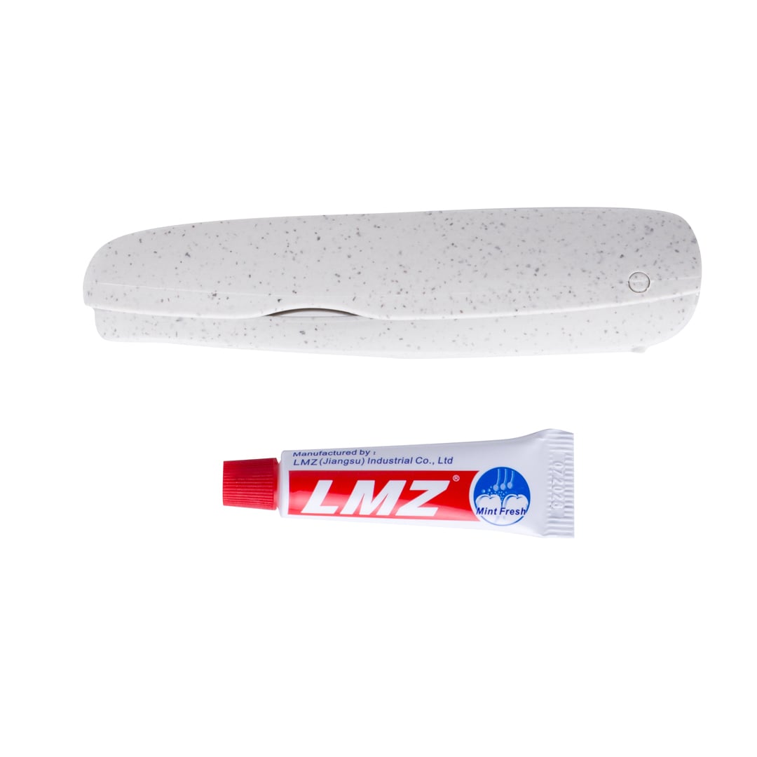 Tandenborstelset Amondo beige onbedrukt 12298