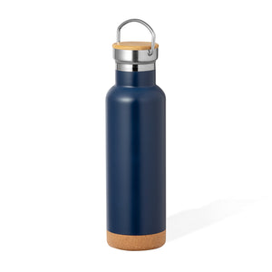 Geïsoleerde fles Dixont donkerblauw Graveren