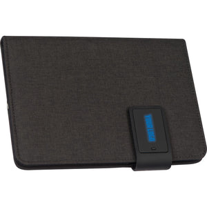 Notitieboek DIN A5 met ge&iuml;ntegreerde powerbank rood Graveren 8384