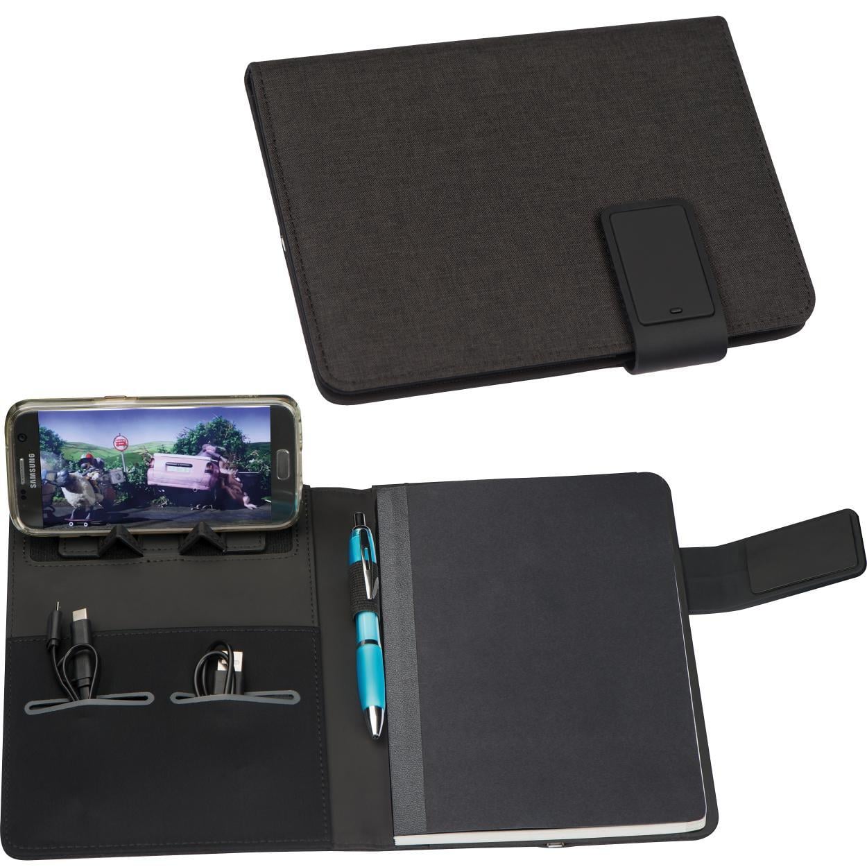 Notitieboek DIN A5 met ge&iuml;ntegreerde powerbank 8381