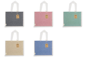Gerecycelde Jute tas Talara rood onbedrukt 4285