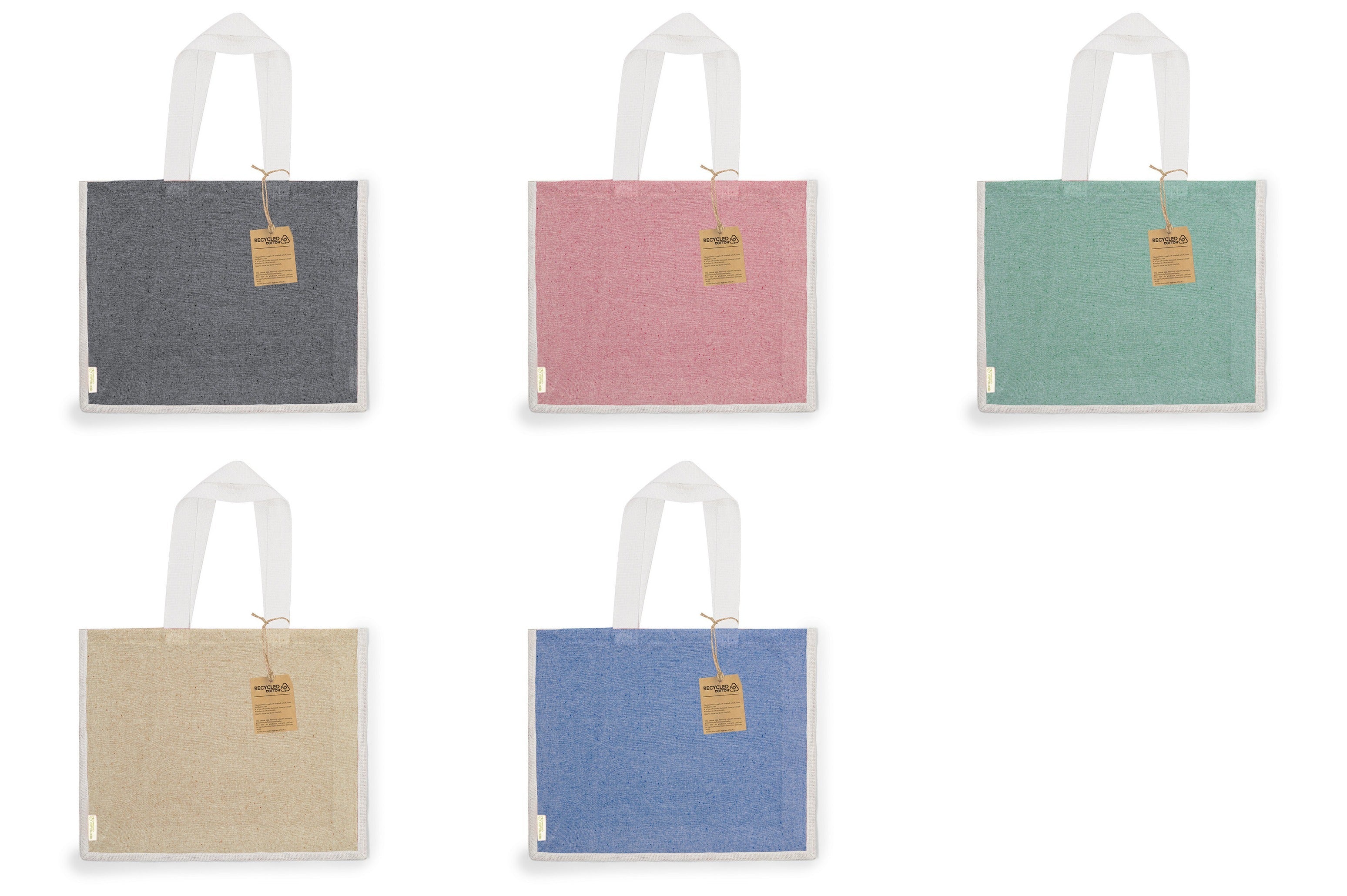 Gerecycelde Jute tas Talara rood onbedrukt 4285