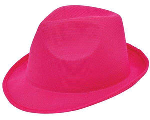 Maffia hoed rood 1 kleur 7393