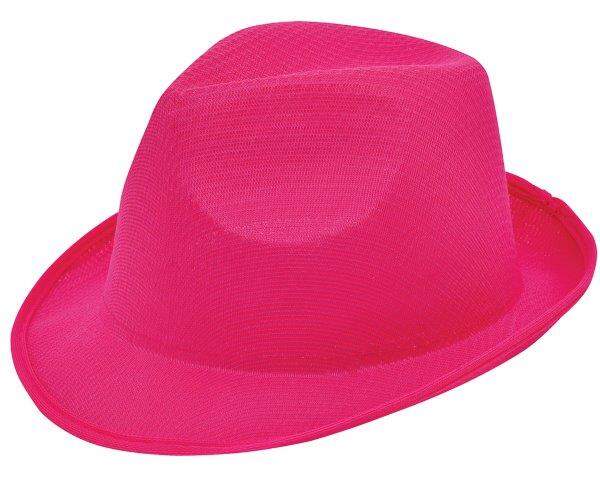 Maffia hoed rood 1 kleur 7393