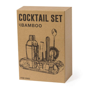 Cocktail set Hunton zilver onbedrukt 2289