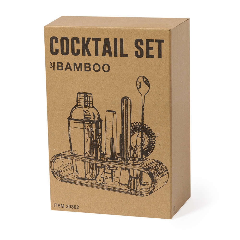 Cocktail set Hunton zilver onbedrukt 2289