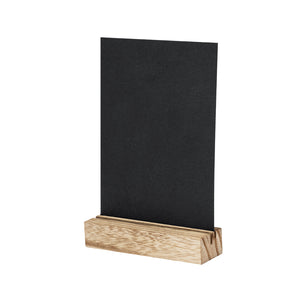 Menustandaard Hyrokin beige Graveren