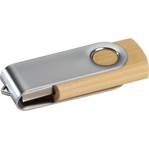 USB-stick twist van hout, middel 12798