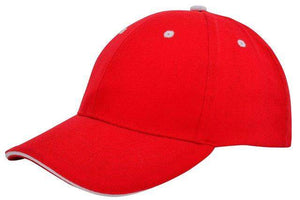 Cap sandwich geborsteld donkerblauw 1 kleur tr 2117