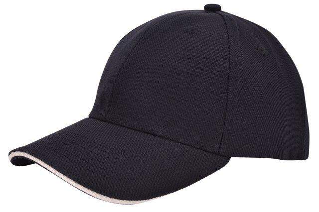 Cap sandwich canvas blauw Borduren 2107