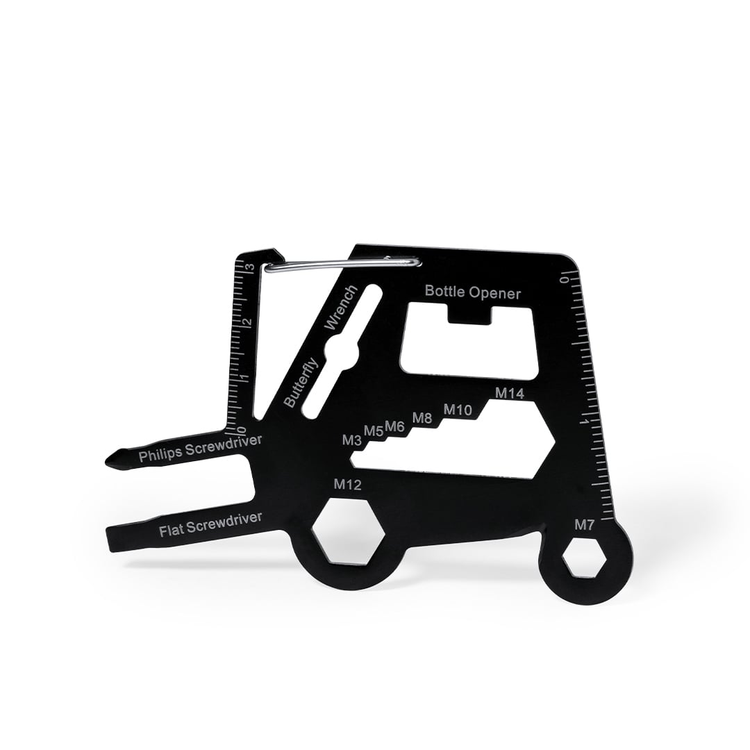 Multitool heftruck Telep bedrukken