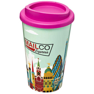350 ml ge&iuml;soleerde beker roze Full colour 114