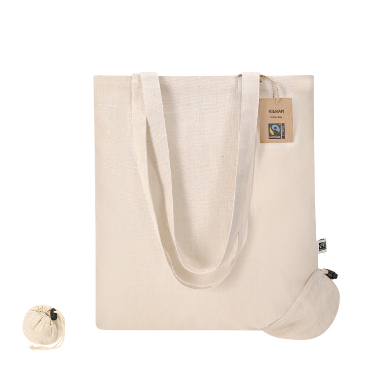 Opvouwbare tas Kieran Fairtrade bedrukken