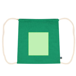 Trekkoordtas Dykes Fairtrade zwart 2 kleuren