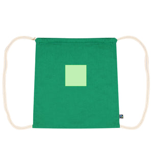Trekkoordtas Dykes Fairtrade zwart 1 kleur